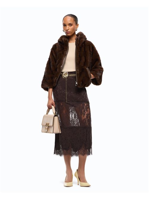 Giacca blouson effetto pelliccia con cappuccio PINKO | 107054A3C5/M11